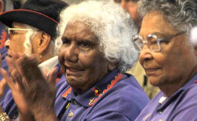 Proud: Some of the local elders at Saturday’s opening. Proud: Some of the local elders at Saturday’s opening.